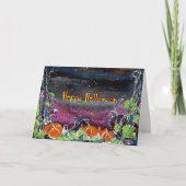 Magische Kürbis-Halloween-Sammlung Karte (Vorderseite)