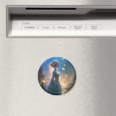 Magische Lady in Water Fantasy Art Magnet (In Situ (Geschirrspüler))