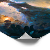 Magische Lady in Water Fantasy Art Poster (Ecke)