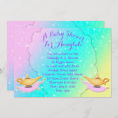 Magische Lampen-Teppich-arabische Einladung (Vorne/Hinten)