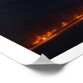 Magische Landschaft der Nordlichter Poster (Ecke)