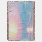 Magische Landschaft in rosa Sonnenuntergang Decke (Vorderseite Vertikal)