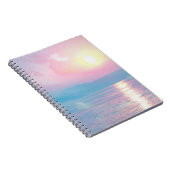 Magische Landschaft in rosa Sonnenuntergang Notizblock (Rechte Seite)