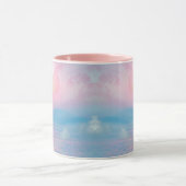 Magische Landschaft in rosa Sonnenuntergang Tasse (Zentrum)