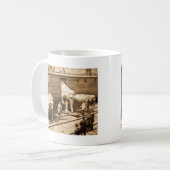 Magische Laternen-Dia Ringling Bros Elefant-Zug Kaffeetasse (Vorderseite Links)