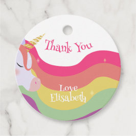 Magische Lebenskraft Rainbow Unicorn Geburtstag Geschenkanhänger