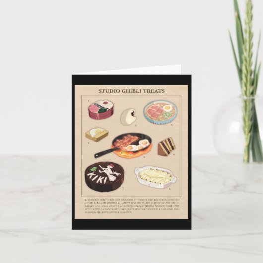 Magische Leckereien Essen aus Studio Ghibli Filmen Karte (Vorderseite)