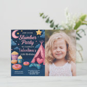 Magische Leepover Geburtstagsfeier Einladung (Stehend Vorderseite)