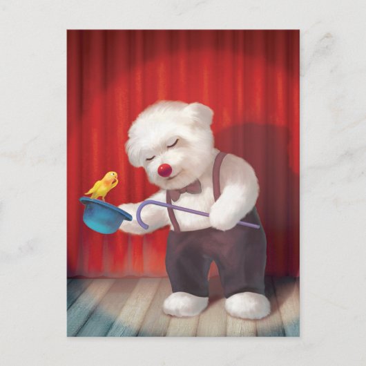 Magische Leistung Ankündigungspostkarte (Vorderseite)