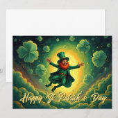 Magische Leprechaun St. Patrick's Day Kunst (Vorne/Hinten)