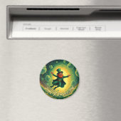 Magische Leprechaun St. Patrick's Day Kunst Magnet (In Situ (Geschirrspüler))