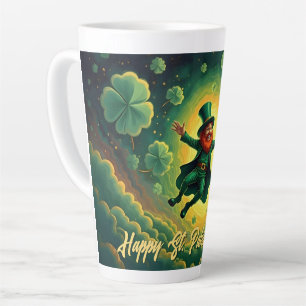 Magische Leprechaun St. Patrick's Day Kunst Milchtasse