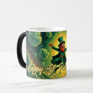 Magische Leprechaun St. Patrick's Day Kunst Verwandlungstasse