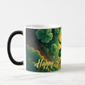 Magische Leprechaun St. Patrick's Day Kunst Verwandlungstasse (Links)