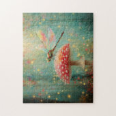 Magische Libelle im Pilz Puzzle (Vertikal)