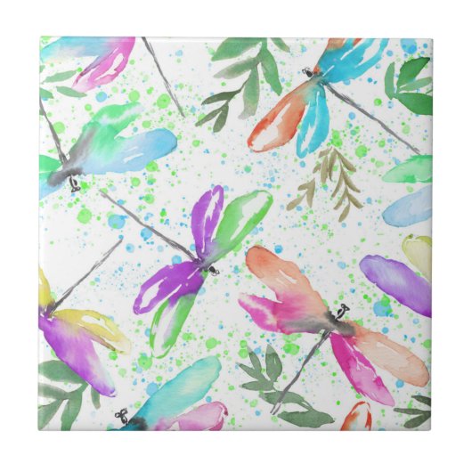 Magische Libellen 1. Fliese (Vorderseite)