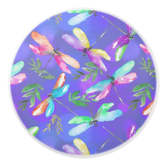 Magische Libellen 2.b-Keramik Keramikknauf (Vorderseite)