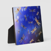 Magische Libellen auf blau, Fotoplatte (Vorderseite)