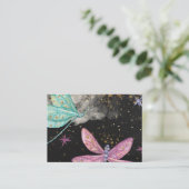 Magische Libellen Visitenkarte (Stehend Vorderseite)