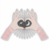 Magische Liebe Aufkleber (Vorderseite)