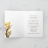 Magische Liebe Bäume Rustikale Hochzeit Einladung (Innenseite)