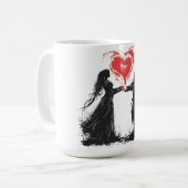 Magische Liebe Kaffeetasse (Vorderseite Links)