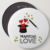 Magische Liebe - Schwarz Button (Vorne & Hinten)