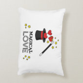 Magische Liebe - Schwarz Dekokissen (Rückseite(Vertikal))