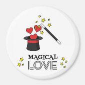 Magische Liebe - Schwarz Magnet (Vorne)