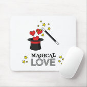 Magische Liebe - Schwarz Mousepad (Mit Mouse)