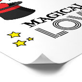Magische Liebe - Schwarz Poster (Ecke)