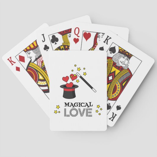 Magische Liebe - Schwarz Spielkarten (Rückseite)