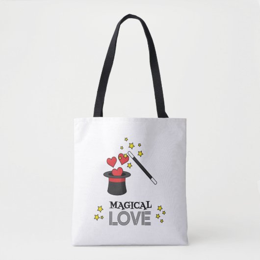 Magische Liebe - Schwarz Tasche (Vorderseite)