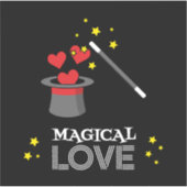 Magische Liebe - Weiß Aufkleber (Vorderseite)