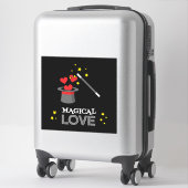 Magische Liebe - Weiß Aufkleber (Koffer)