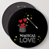 Magische Liebe - Weiß Button (Vorne & Hinten)