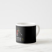 Magische Liebe - Weiß Espressotasse (Vorderseite Rechts)