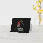 Magische Liebe - Weiß Karte (Gelbe Blume)