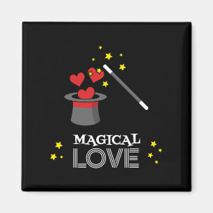 Magische Liebe - Weiß Magnet