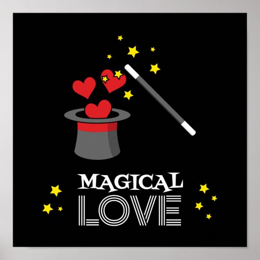 Magische Liebe - Weiß Poster (Vorne)
