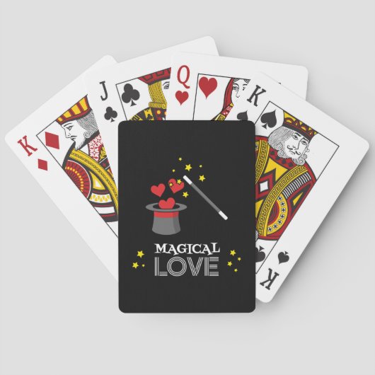 Magische Liebe - Weiß Spielkarten (Rückseite)