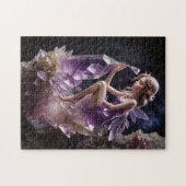 Magische, Lila Amethyst-Kristalle Puzzle (Horizontal)