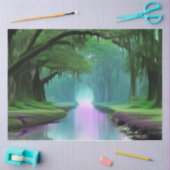 Magische Lila Bayou Louisiana Decoupage Seidenpapier (Basteln)