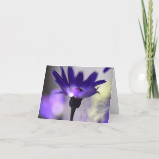 Magische Lila Blume Danke Karte (Vorderseite)