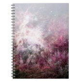 Magische lila Elf-Staub-Nebelfleck-Wildnis Notizblock (Vorderseite)