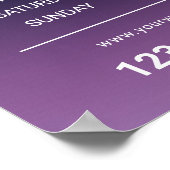 Magische Lila Tropfen Schönheitssalon Wellness-Cen Poster (Ecke)