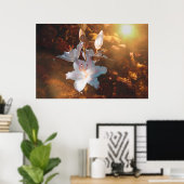 Magische Lilien Poster (Heimbüro)