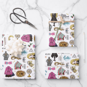 Magische Luna Lovegood Wasserfarbe Geschenkpapier Set