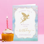 Magische Mädchen jeden Geburtstag Karte<br><div class="desc">Senden Sie mit dieser magischen Geburtstagskarte einen stilvollen Geburtstagsgruß. Das Design lässt sich leicht mit einem Namen auf der Vorderseite der Karte personalisieren, und das Innere der Karte ist leer, damit Sie eine Geburtstagsnachricht schreiben können, oder klicken Sie auf Bearbeiten, um eine typisierte Formulierung hinzuzufügen, die speziell für Sie gedruckt...</div>