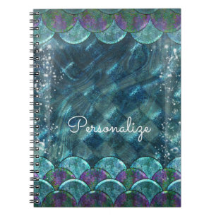 Magische Magie der Meerjungfrauenskala Notizblock